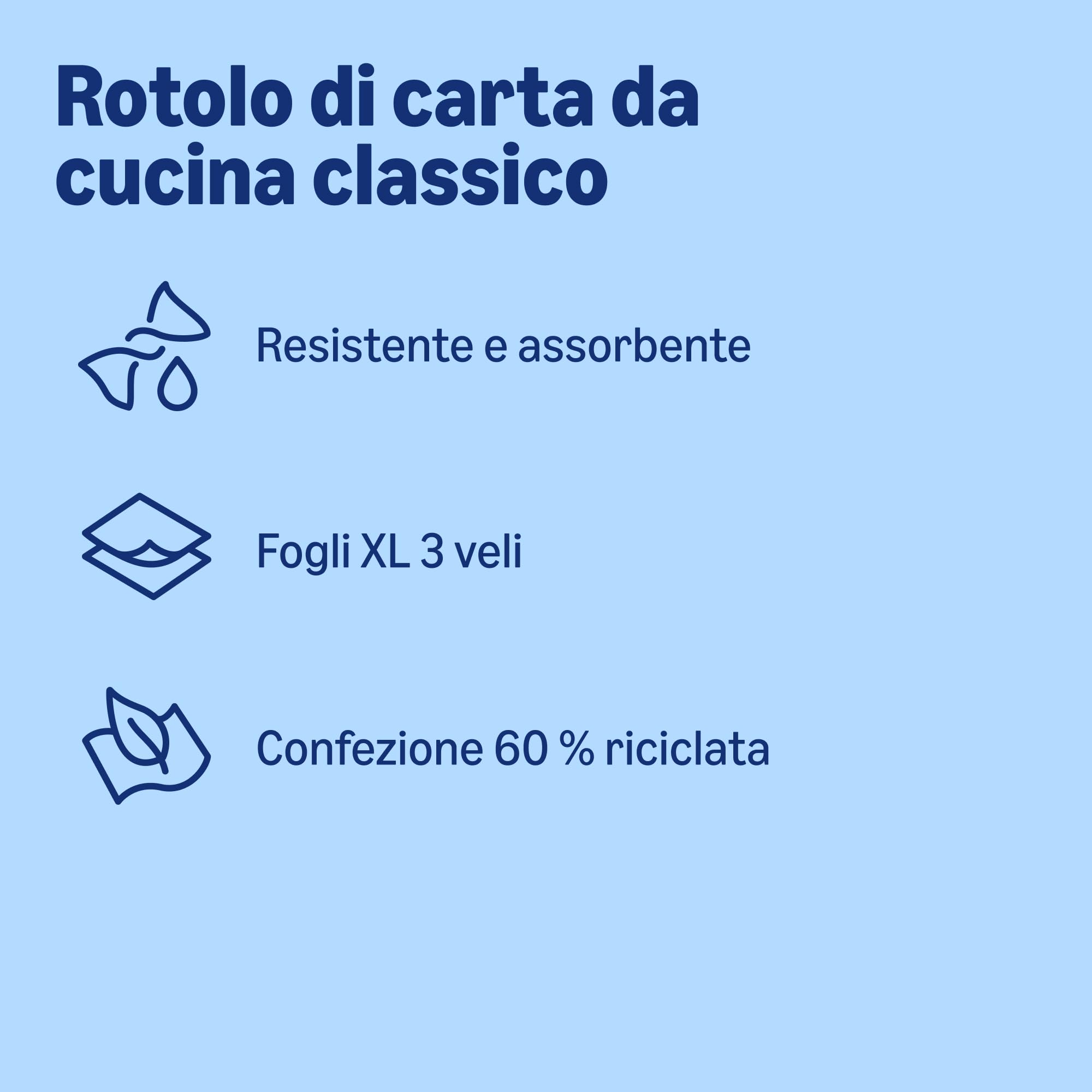 Presto Asciugatutto Jumbo carta cucina 18 rotoli 3 veli
