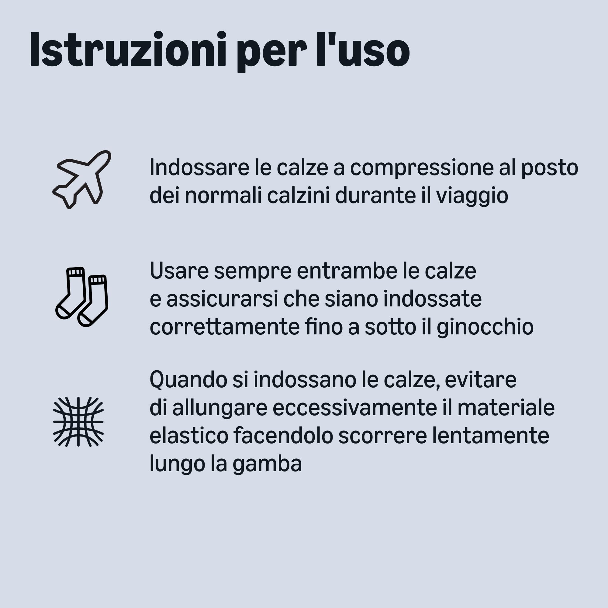by Amazon Healthcare Calzini a Compressione Viaggio M/L 39-43