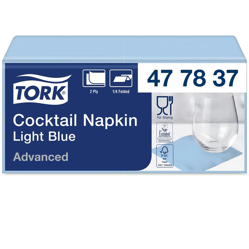 Tork Cocktail Advanced Tovaglioli Azzurro 12x200 pz 2 veli