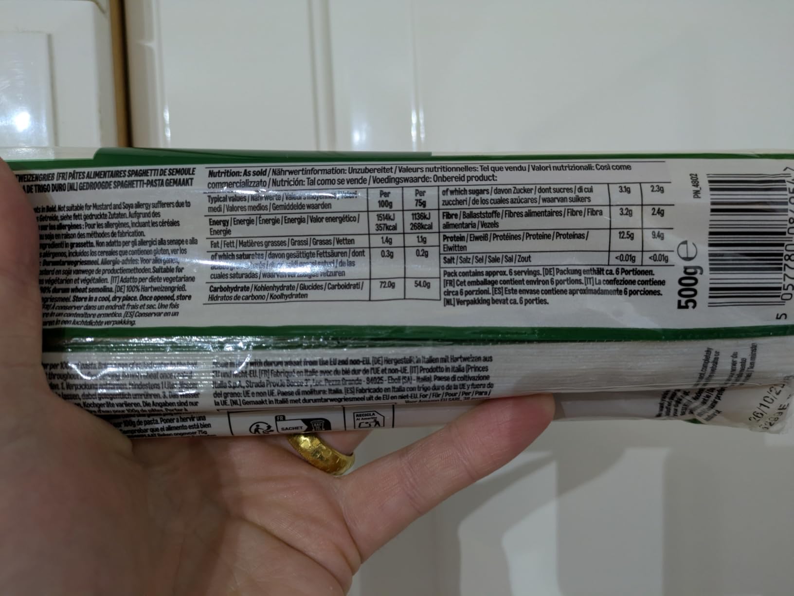 by Amazon Spaghetti pasta di grano duro 500g
