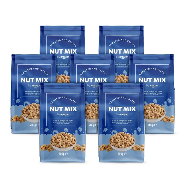 by Amazon Mix Frutta a Guscio Arrostita Salata 7x200 g