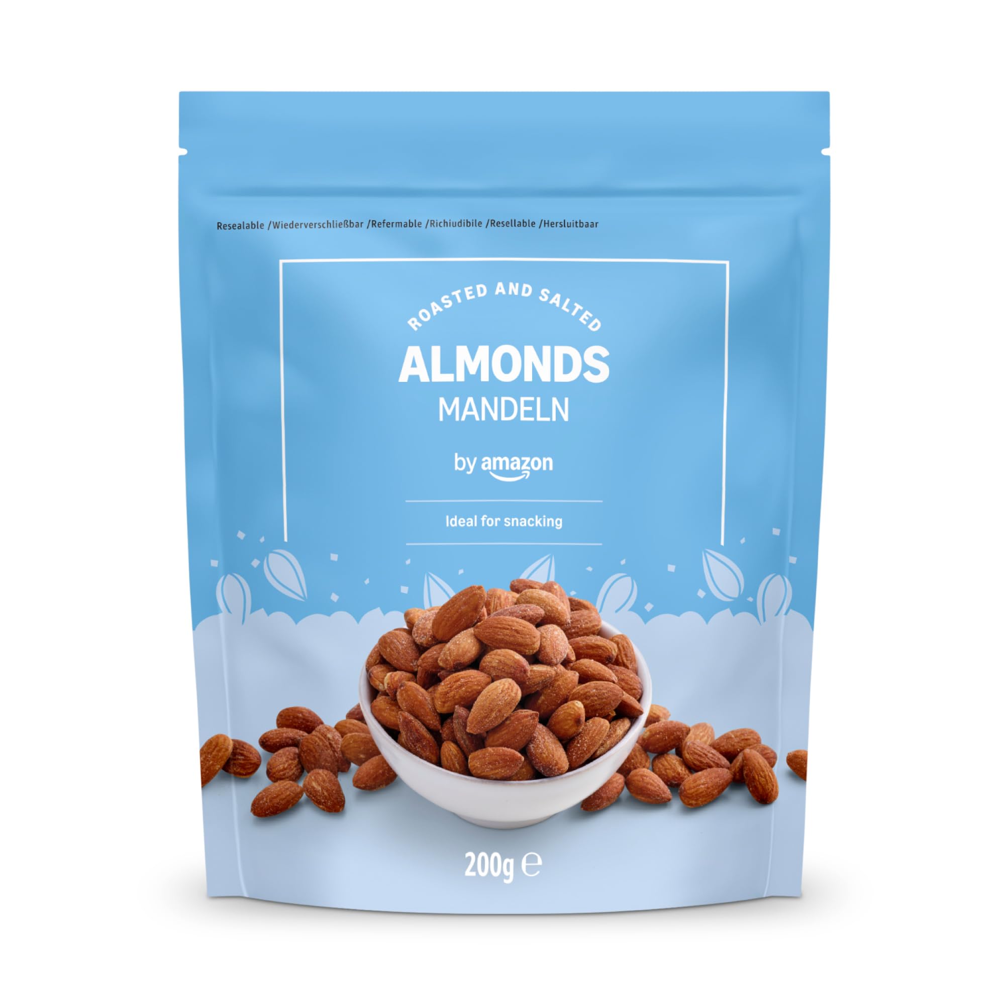 by Amazon Mandorle Tostate e Salate 7 x 200 g ricche di fibre
