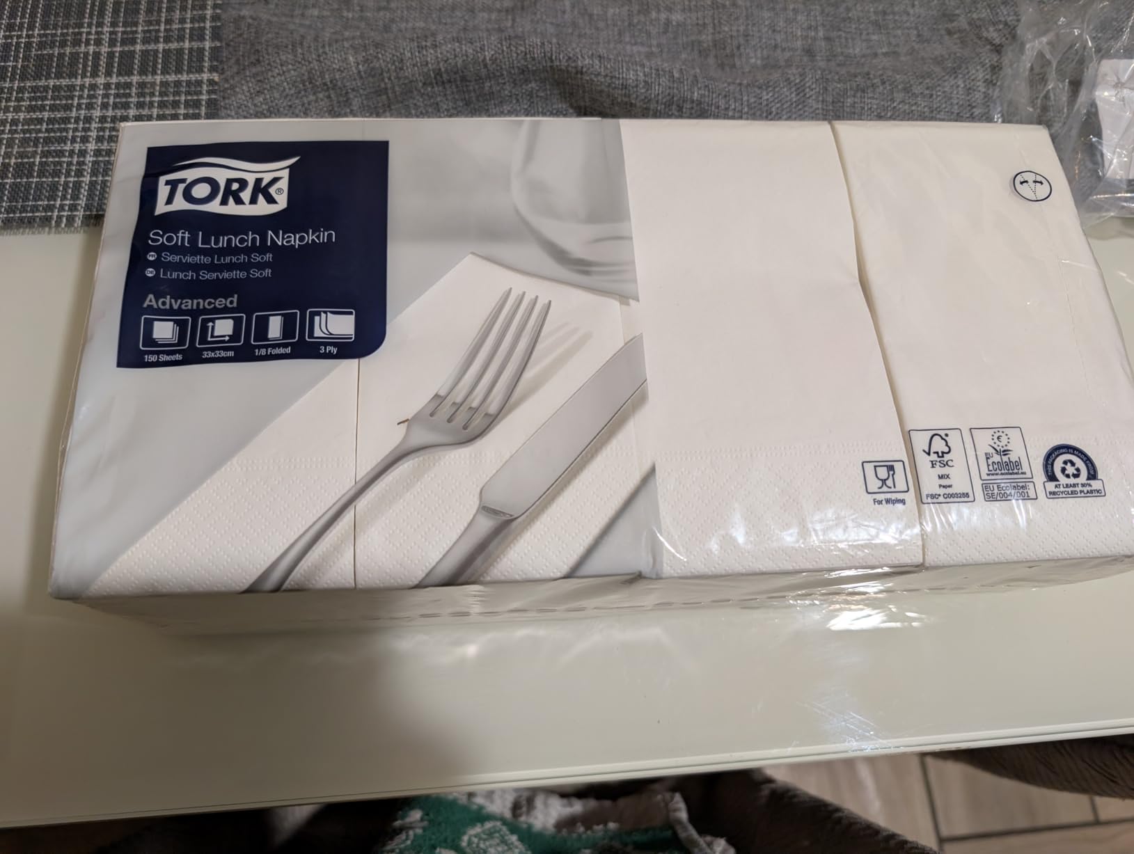 Tork 477416 Lunch Soft tovaglioli bianchi 1500 pezzi 3 veli