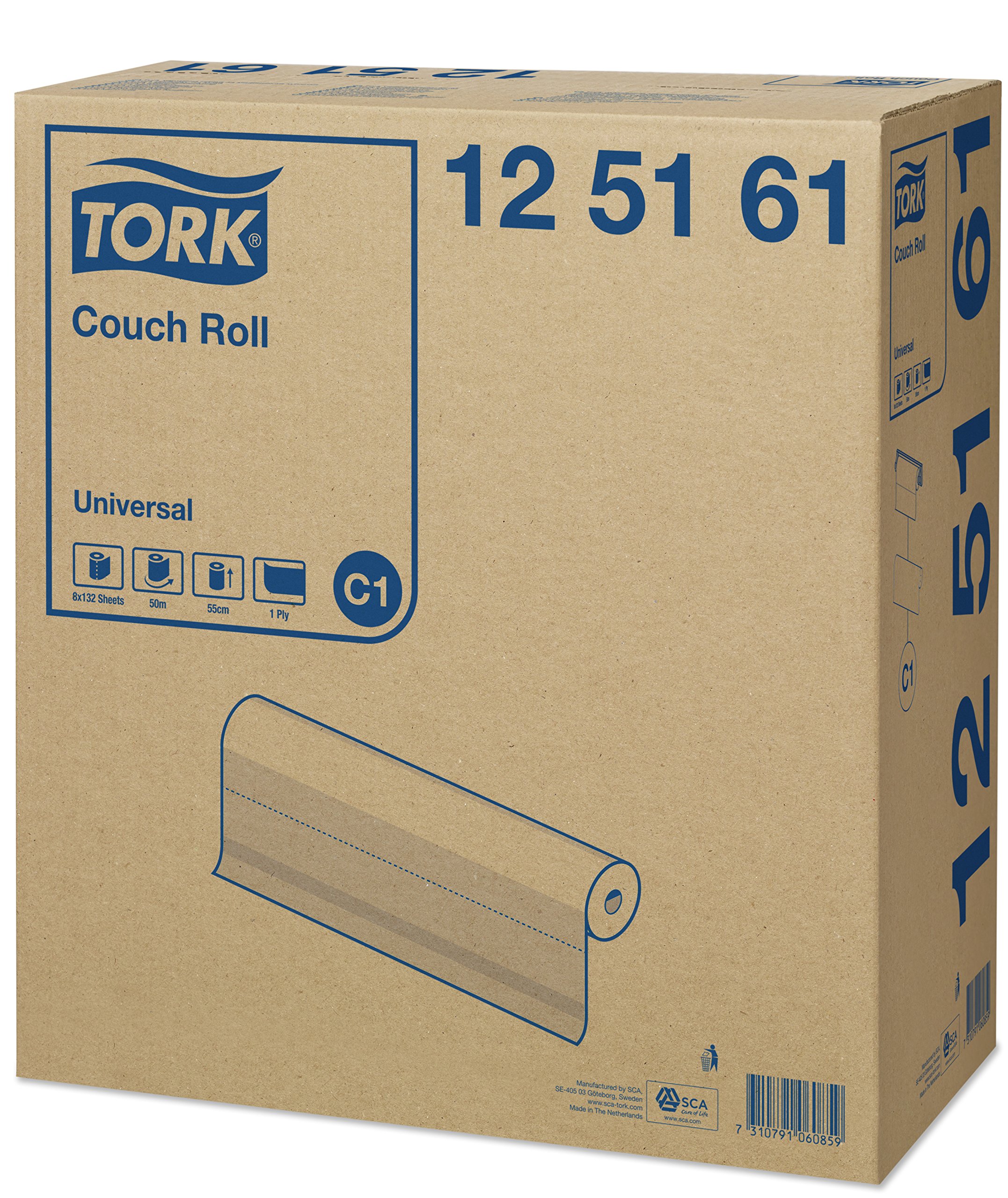 Tork Universal 125161 rotolo coprilettino 8x50 m 55 cm