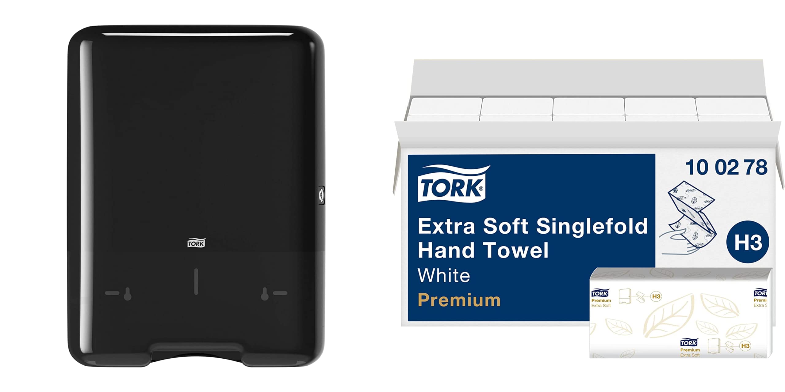 Tork H3 dispenser + asciugamani piegati 3750 fogli