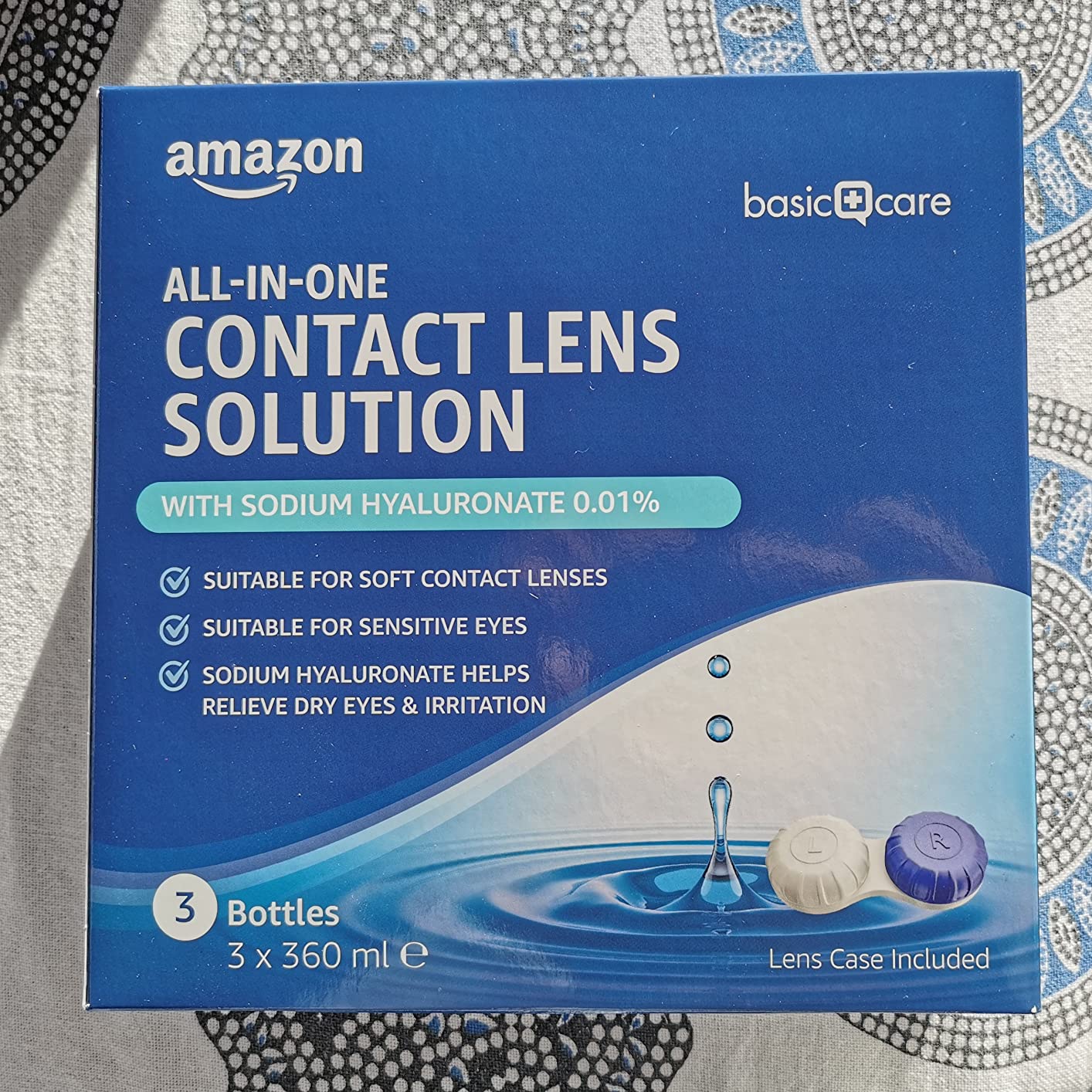 Healthcare by Amazon Tutto-in-uno lenti morbide ialuronato 3x360ml