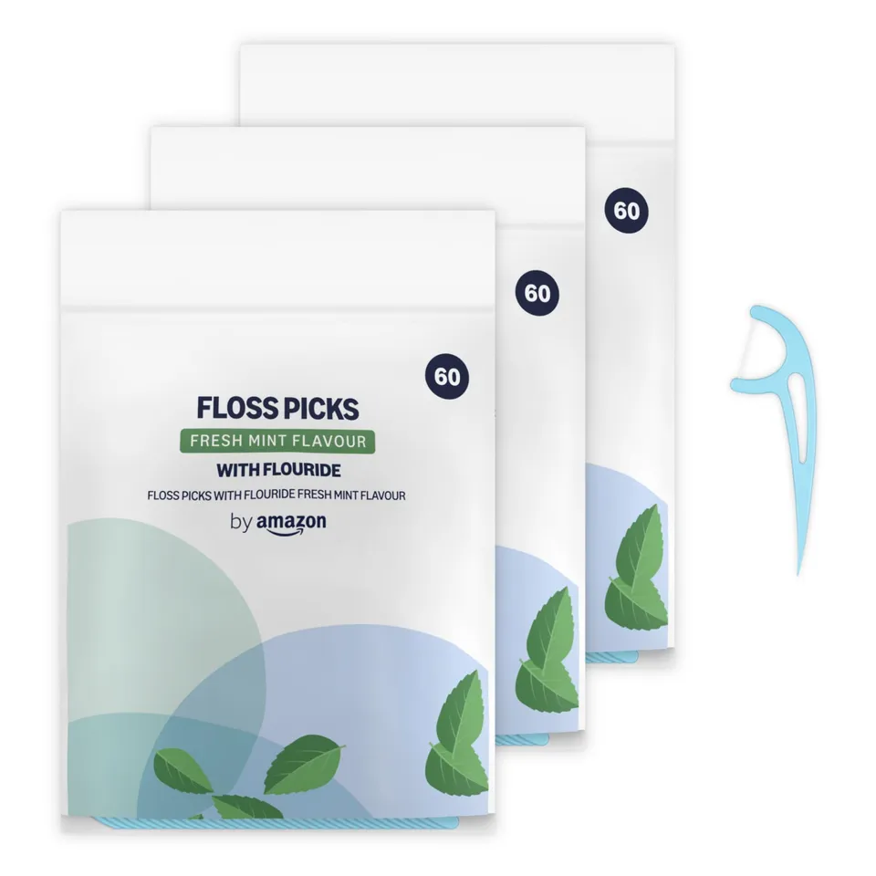 by Amazon Forcelle Interdentali Menta 180 pz Fluorurate