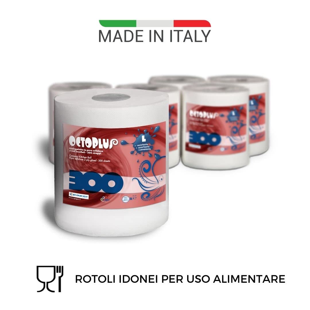 Zpaper P300 Octoplus asciugatutto 6 rotoli 300 strappi