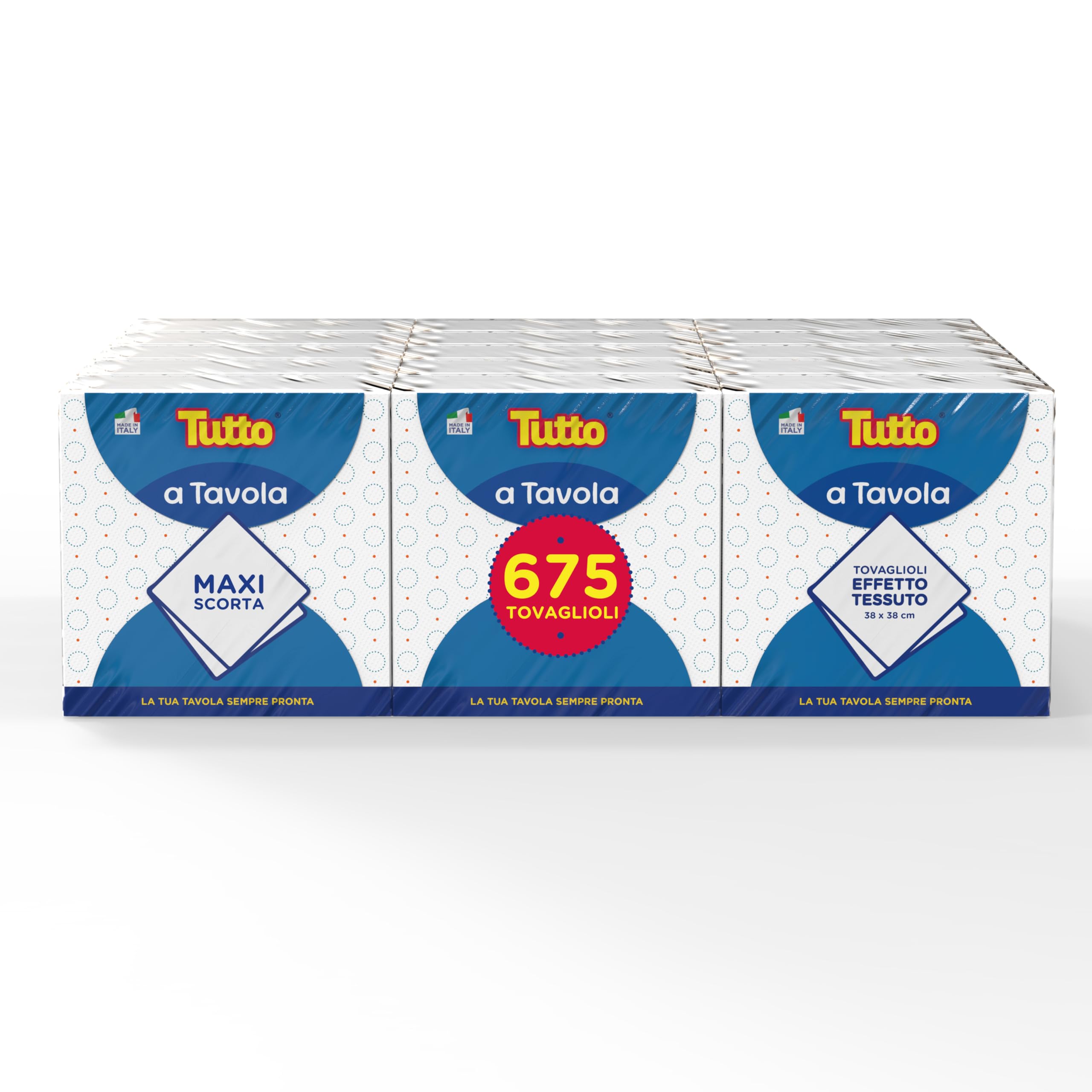 Tutto a Tavola tovaglioli 675 pz 38x38 cm 2 veli decorati