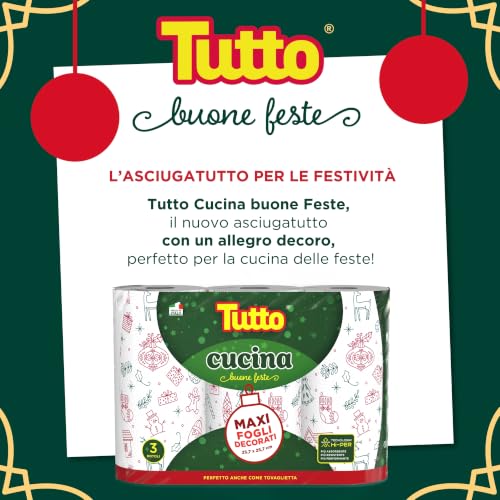 Tutto Cucina Style Christmas Edition carta cucina 3 rotoli