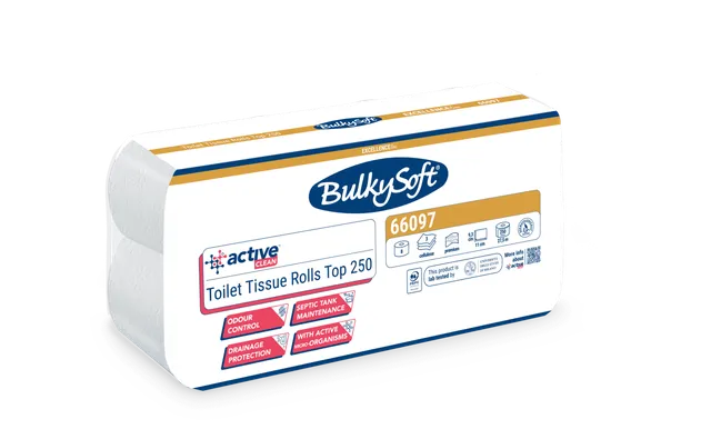 Bulkysoft Excellence Top 250 Active Clean carta igienica