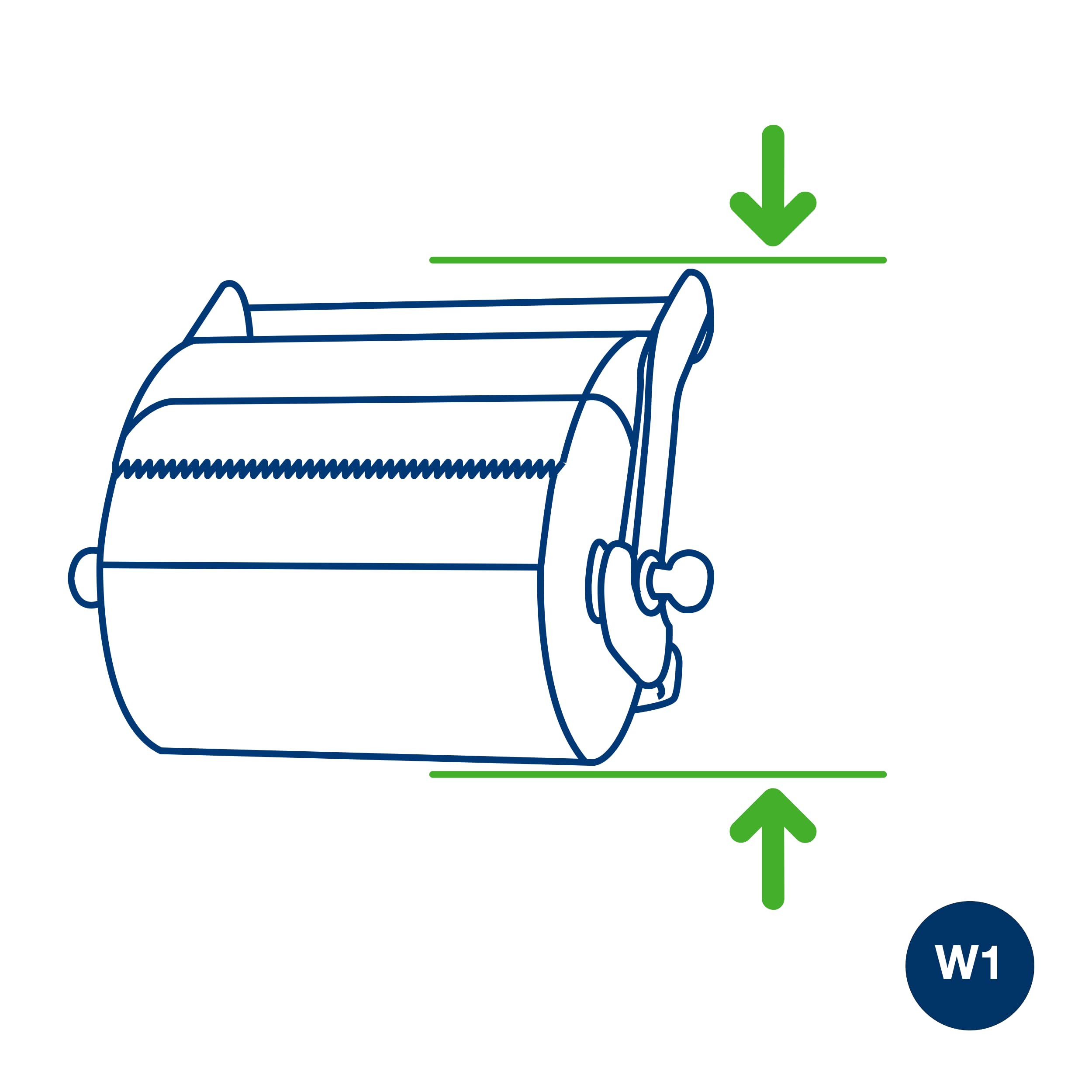 Tork W1 dispenser asciugamani a muro 2x750 extra forte