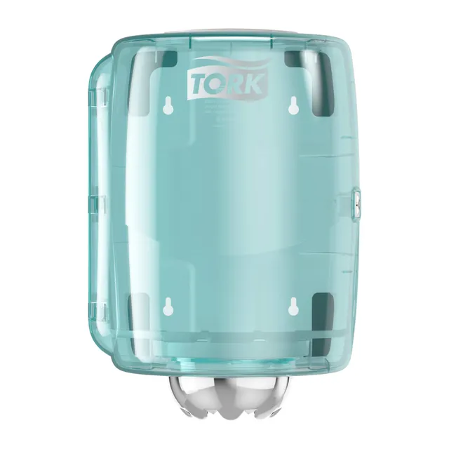 Tork Performance M2 dispenser estrazione centrale bianco turchese