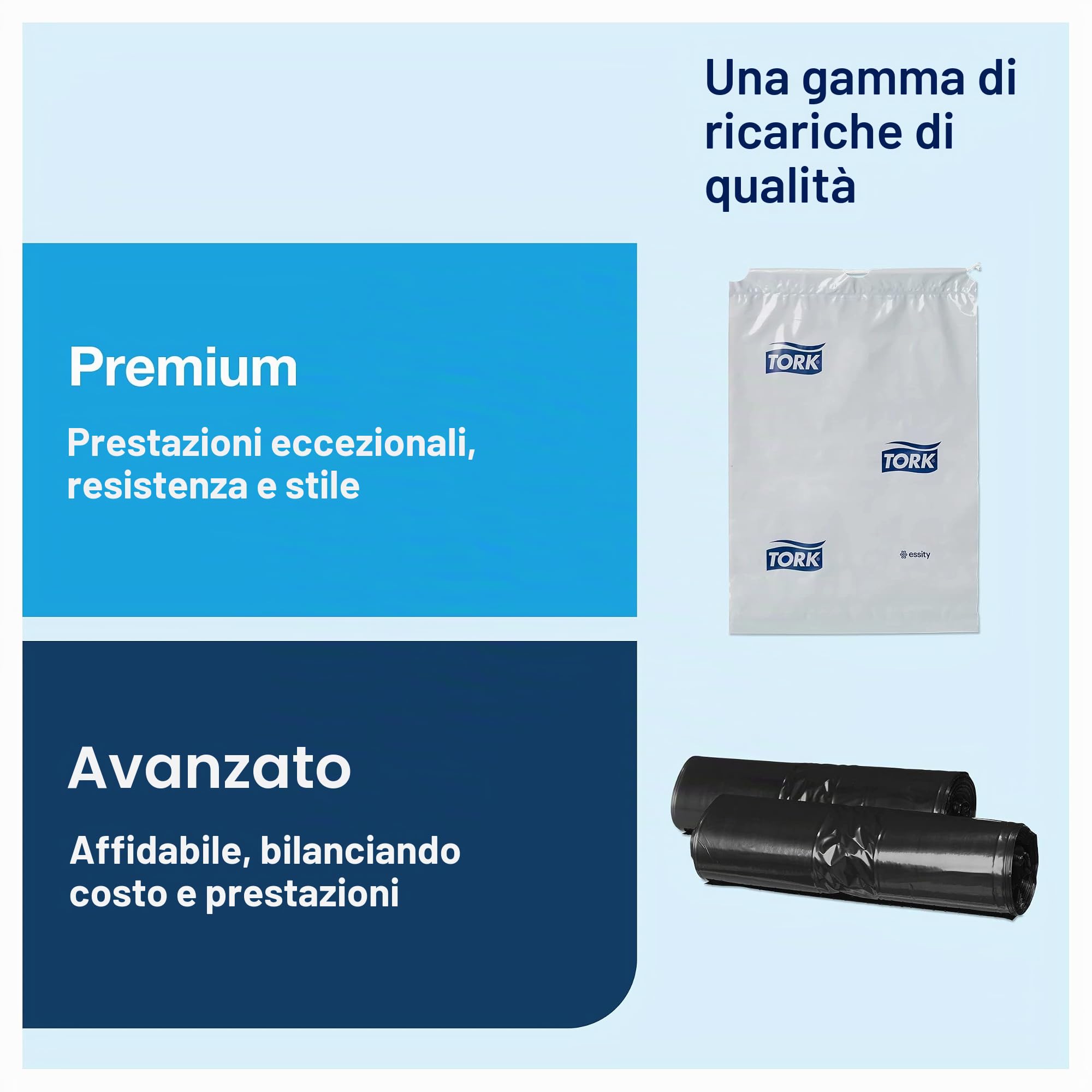 Tork Elevation 564008 Cestino Rifiuti Nero 5 Litri