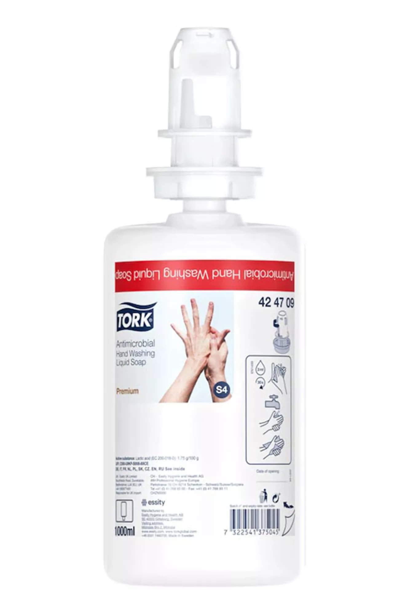 Tork 424709 sapone liquido antibatterico 1000 ml inodore