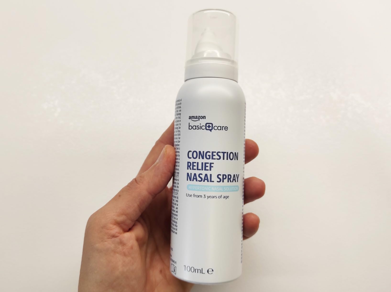 Amazon Basic Care spray nasale 100 ml soluzione ipertonica acqua di mare