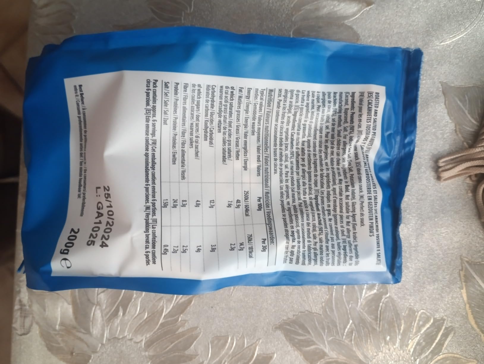 by Amazon Arachidi Tostate e Salate 500g Proteiche