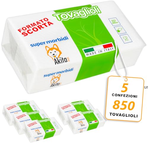 Akitaink Tovaglioli Monovelo 1 Velo 850 Pezzi Decorati