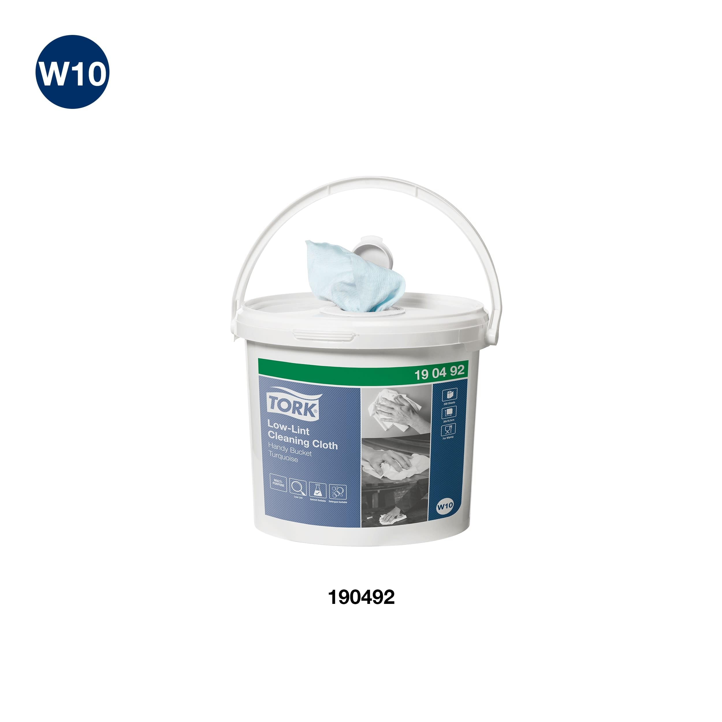 Tork Low-Lint Panno Pulizia W10 Turchese 4x200 strappi