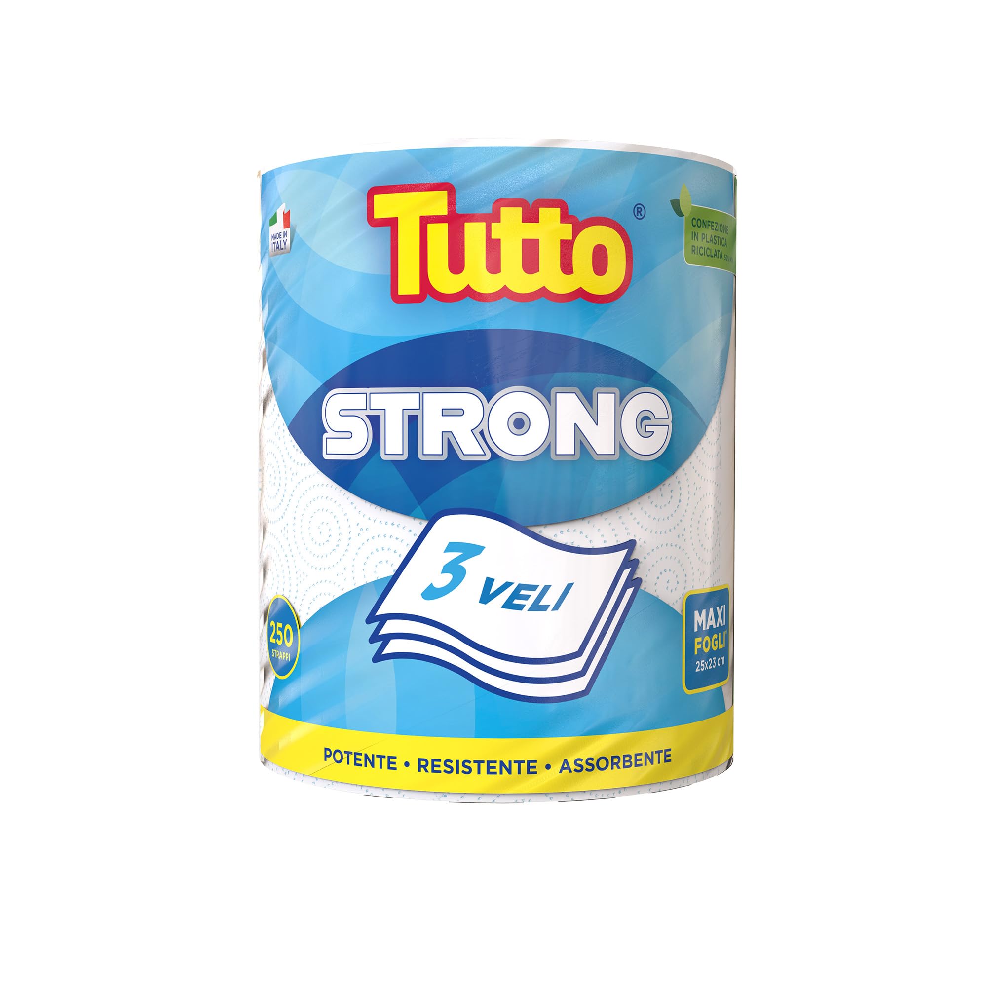 Tutto Strong Carta Multiuso 6 Rotoli 250 Strappi 3 Veli