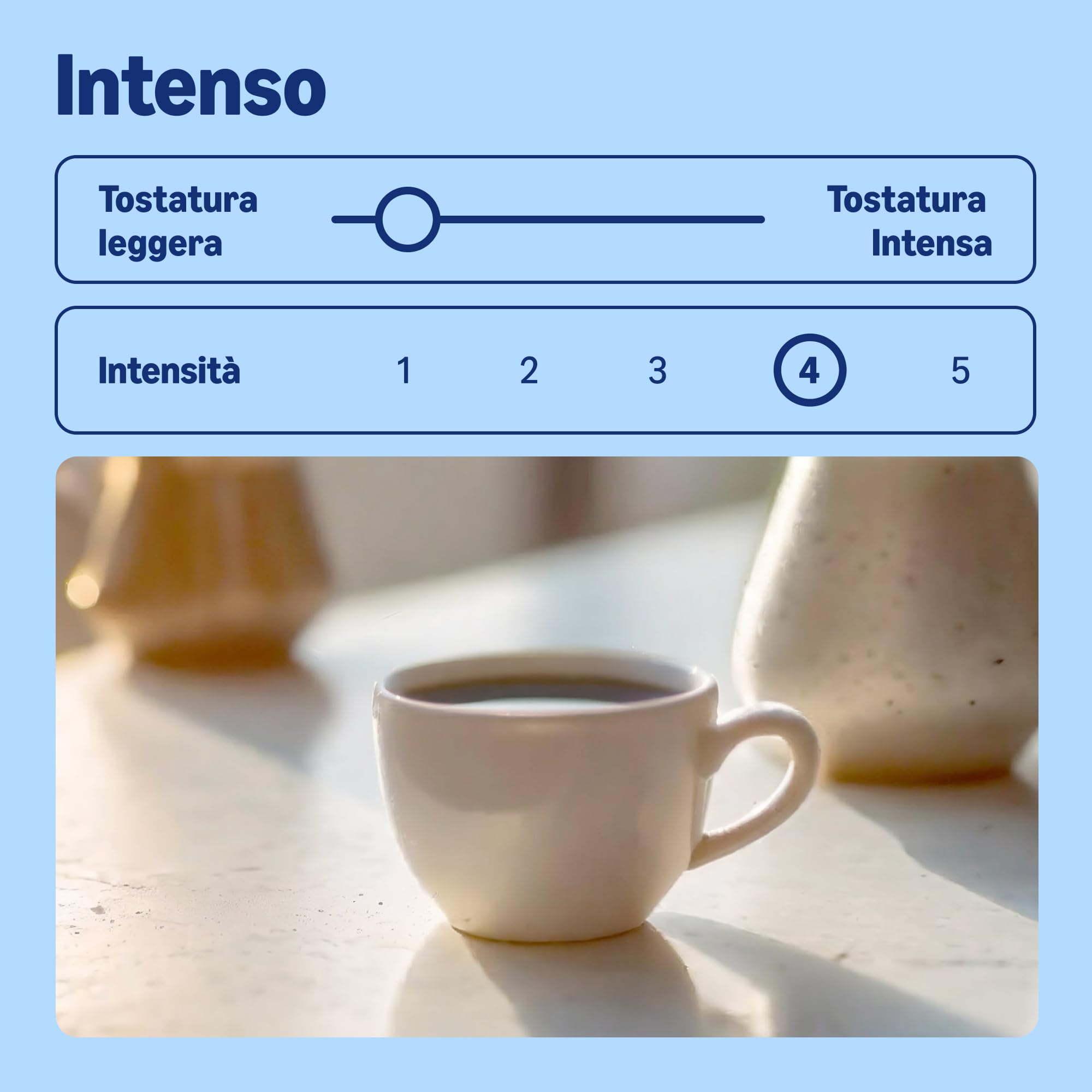 by Amazon Caffè Intenso caffè in grani 1 kg tostatura chiara