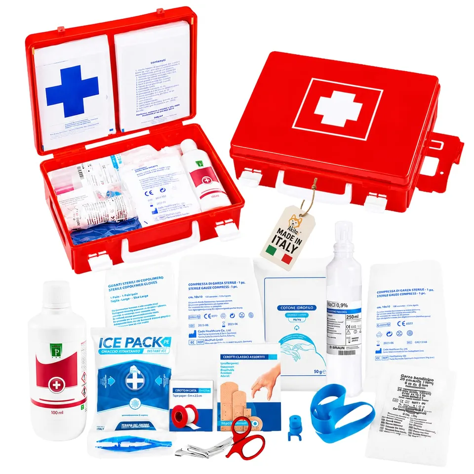 Akitaink Allegato 2 cassetta pronto soccorso parete completa