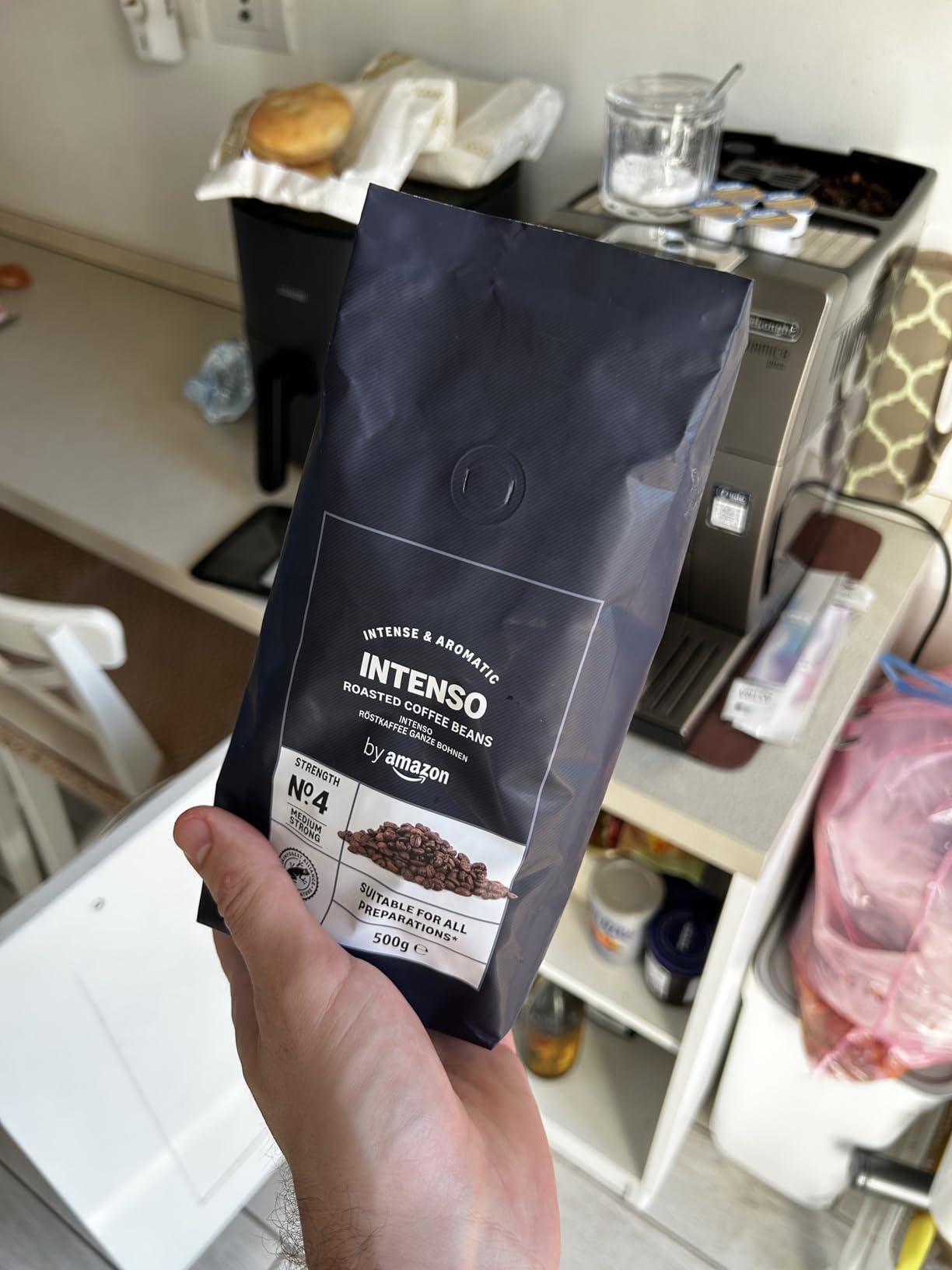 by Amazon Caffè Intenso caffè in grani 1 kg tostatura chiara