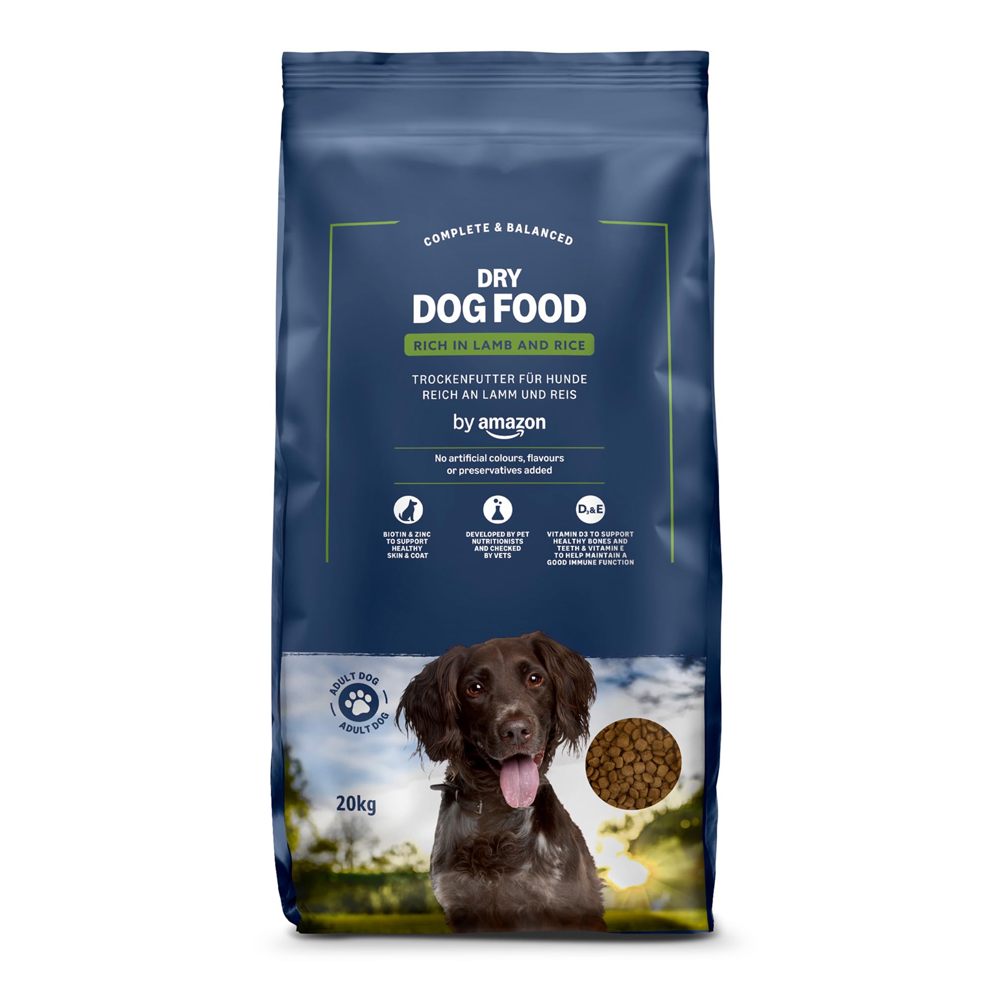 by Amazon Agnello e Riso crocchette cane 20 kg adulto