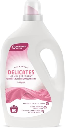 by Amazon Detersivo Liquido Delicati 3 L 60 lavaggi protettivo