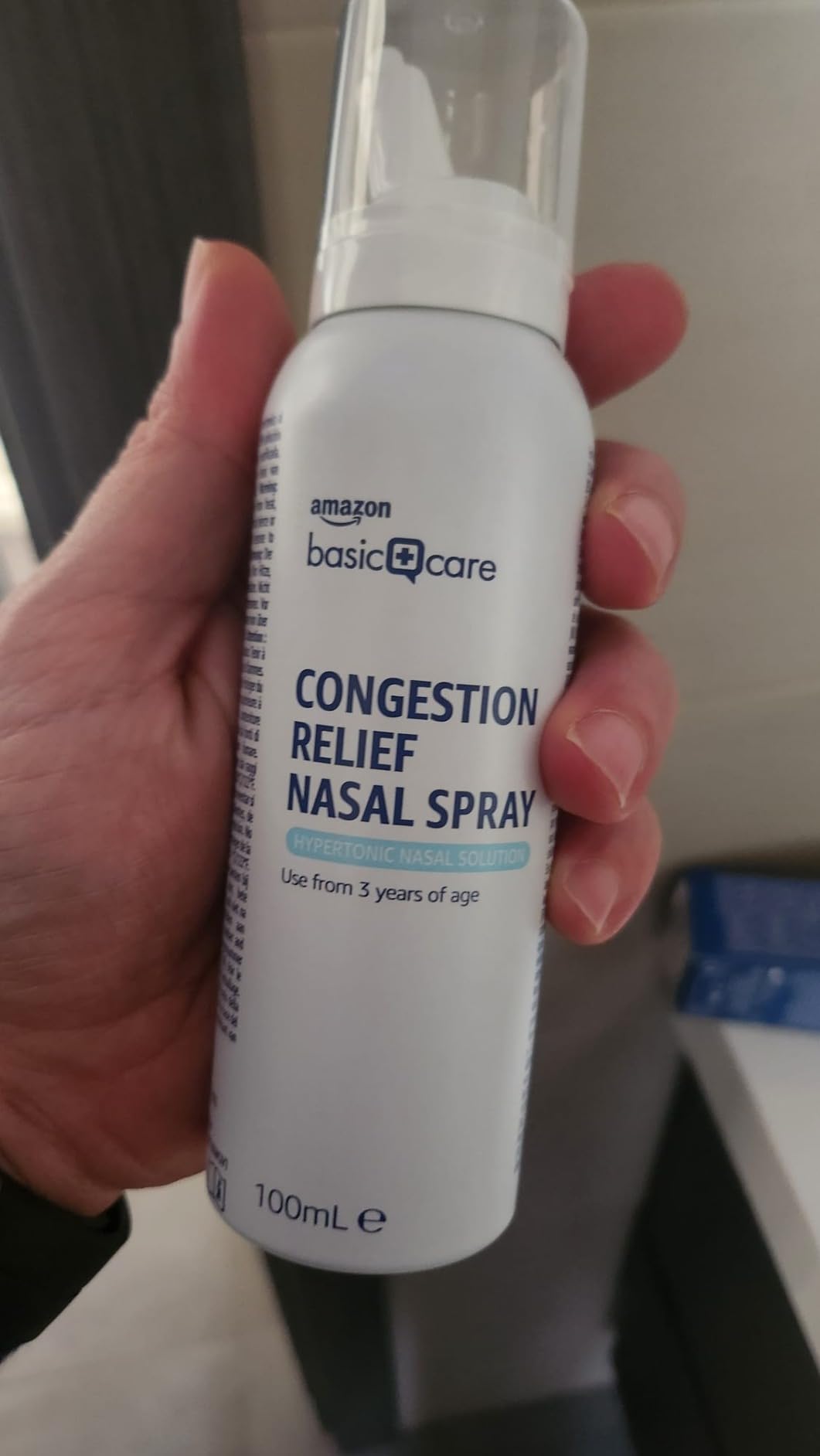 Amazon Basic Care spray nasale 100 ml soluzione ipertonica acqua di mare