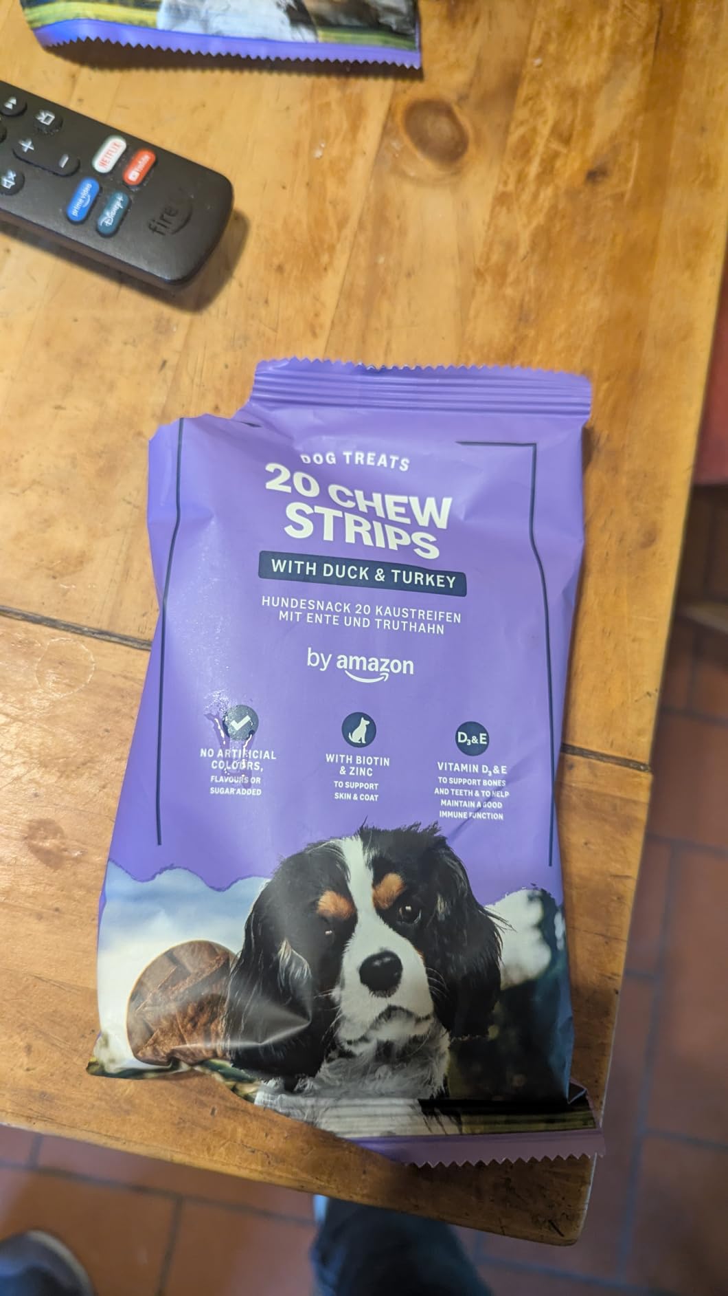 by Amazon Strisce Anatra Tacchino Snack Cane 200g