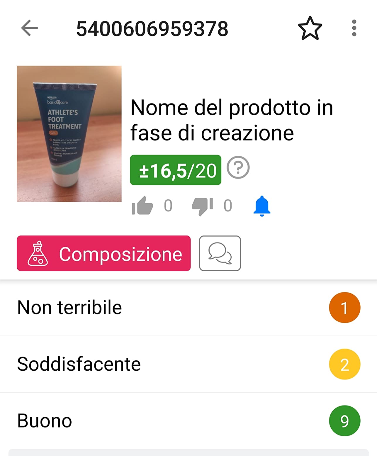 Healthcare by Amazon gel piede atleta 60 ml barriera