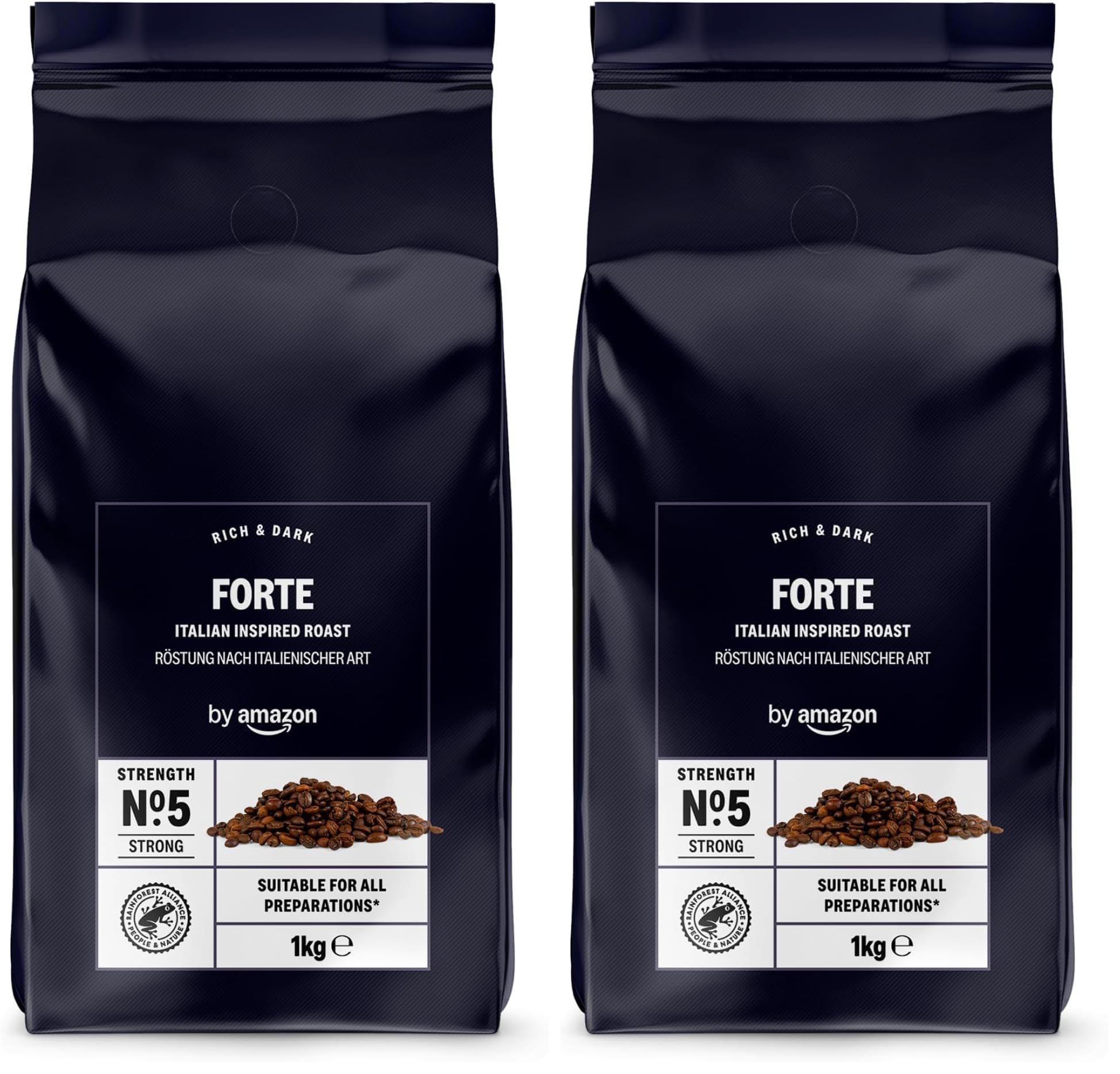 by Amazon 100% Arabica caffe in grani 2kg tostatura media