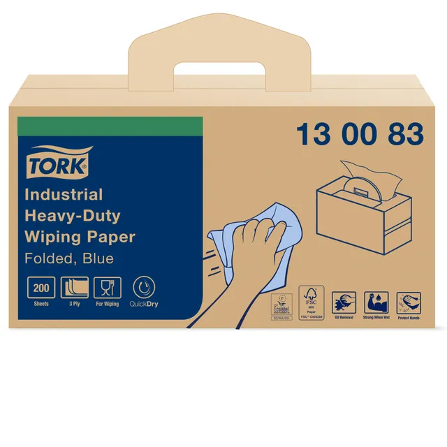 Tork QuickDry Premium 130083 panni 200 pz blu 3 veli