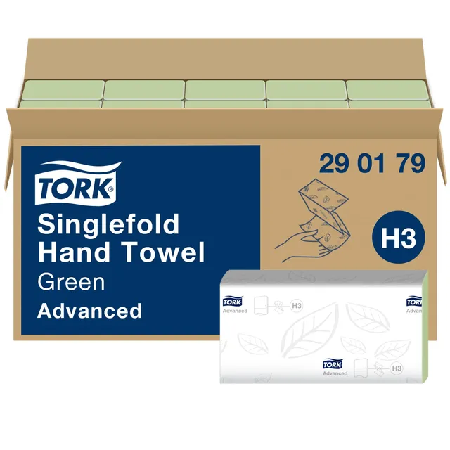 Tork 290179 asciugamani piegati a V verdi 2 veli scorta