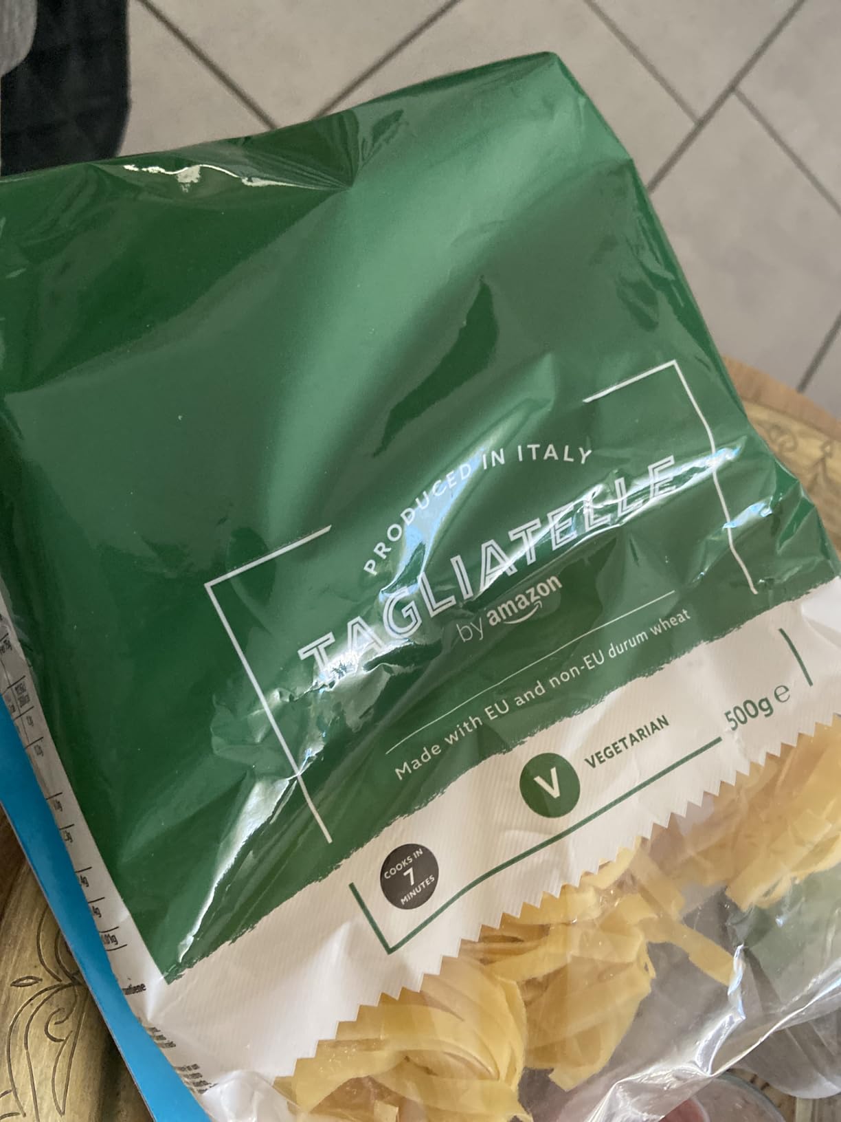by Amazon Tagliatelle Grano Duro Pasta 500g italiana