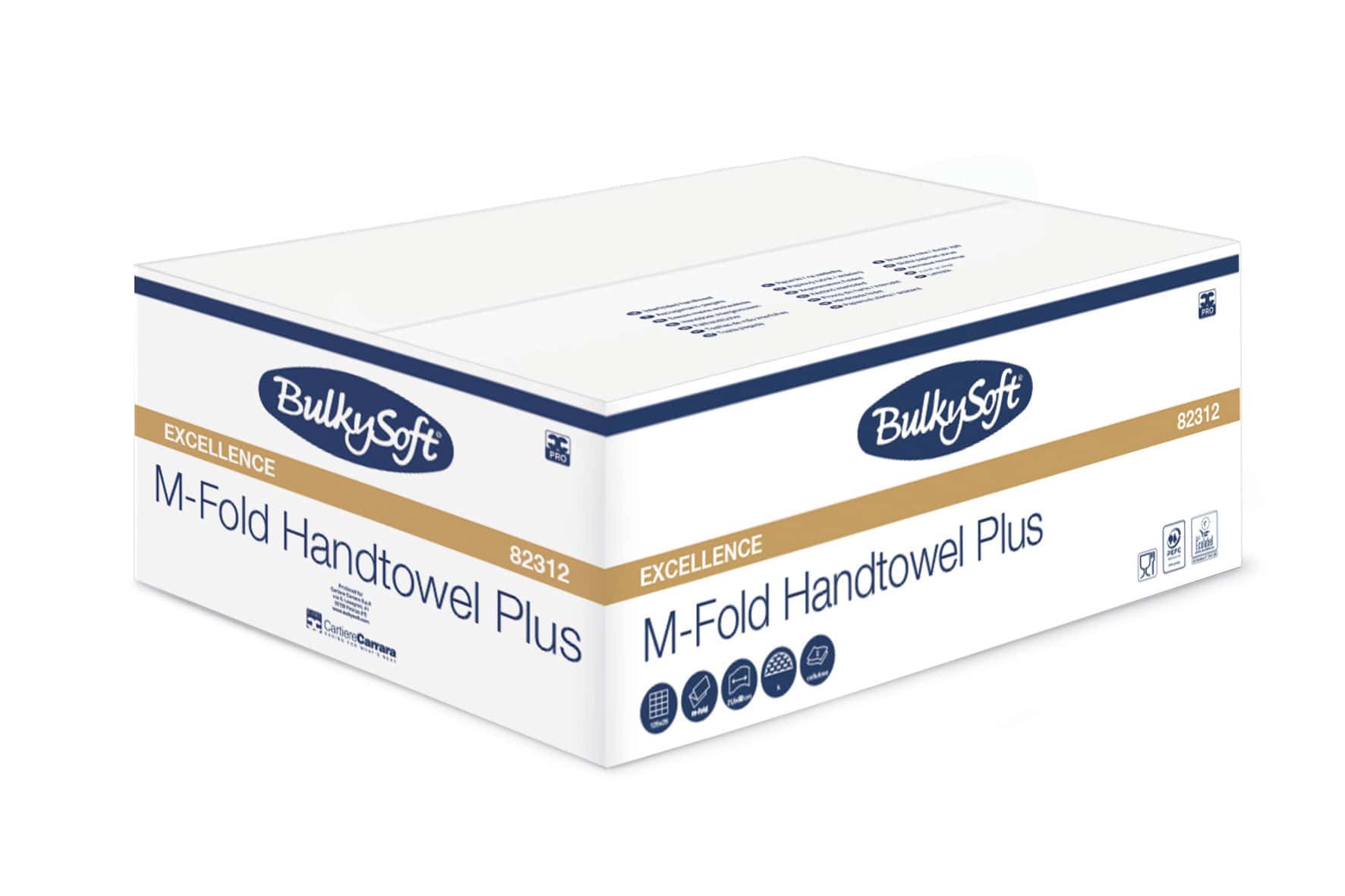 Bulkysoft Excellence M-Fold Plus asciugamano a M 2 veli
