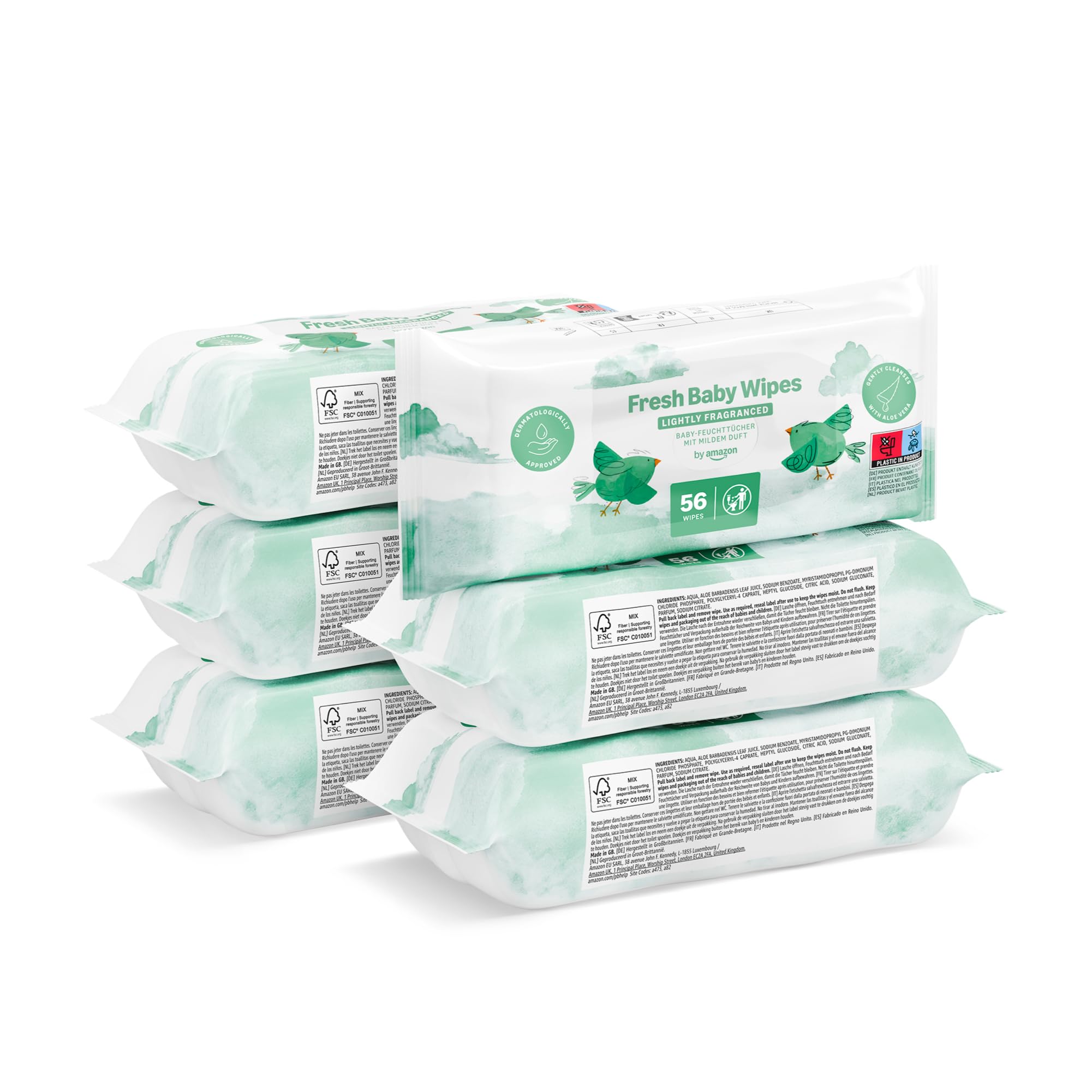 by Amazon Salviettine Umidificate Ultra Sensitive 18x56 Pezzi