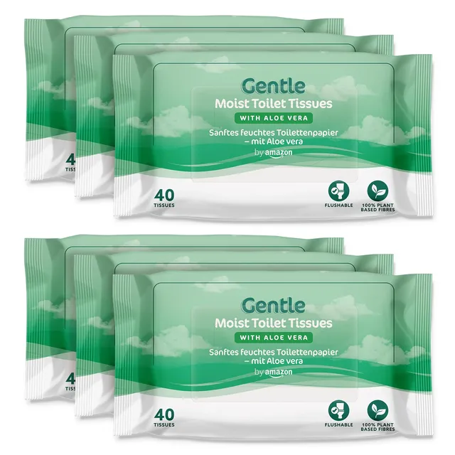 by Amazon Salviette Umide Aloe Vera 240 pezzi Gettabili WC