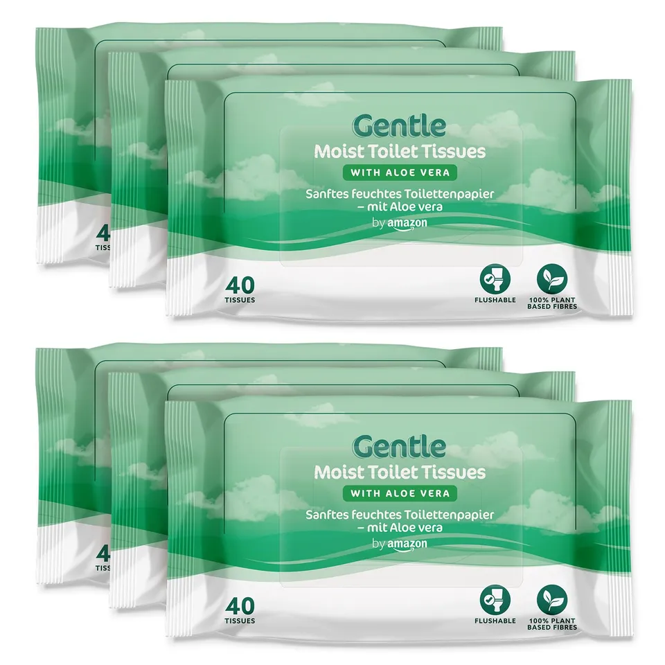 by Amazon Salviette Umide Aloe Vera 240 pezzi Gettabili WC