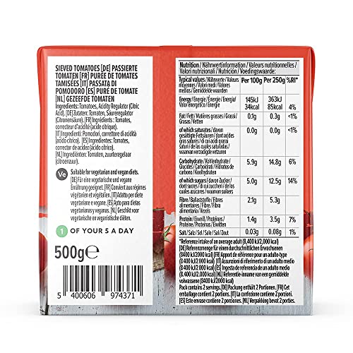 by Amazon Passata di Pomodoro Italiano 500 g Vegana