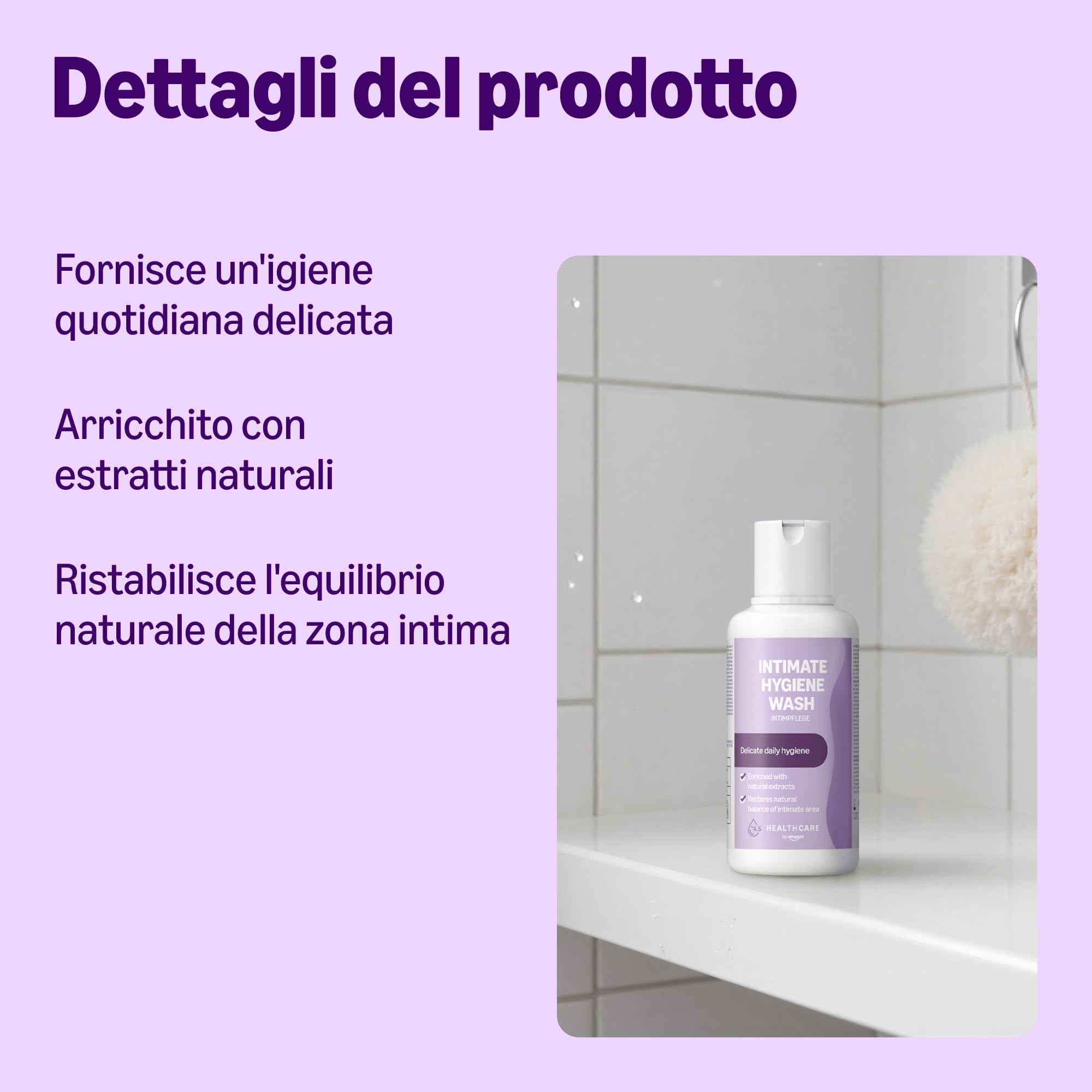 Healthcare by Amazon Detergente Intimo pH 4.5 250 ml