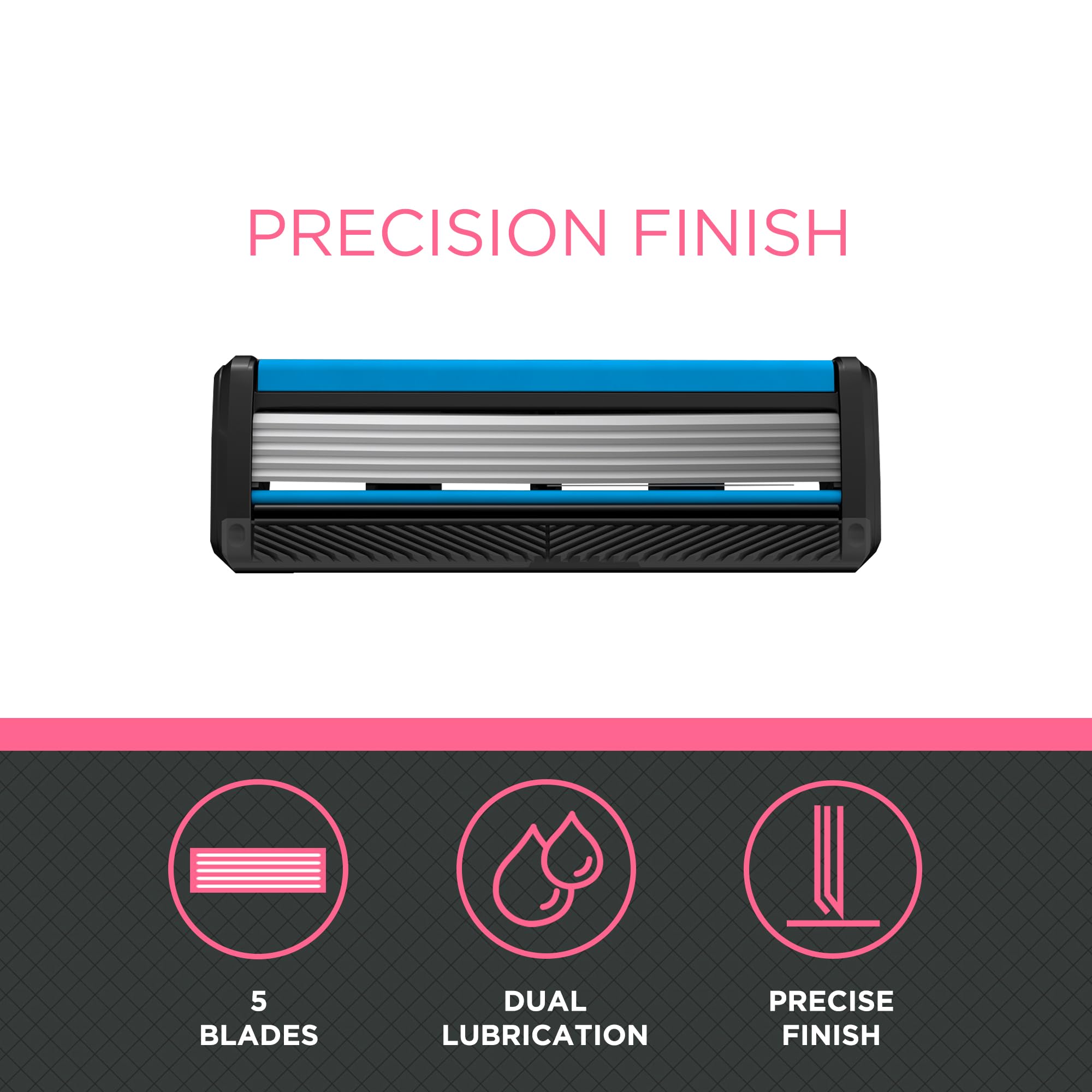 by Amazon Precision Finish ricarica rasoio 5 lame 12 pezzi