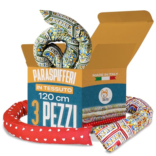 Akitaink Paraspifferi Cotone 120 cm Set 3 Pezzi Multicolore