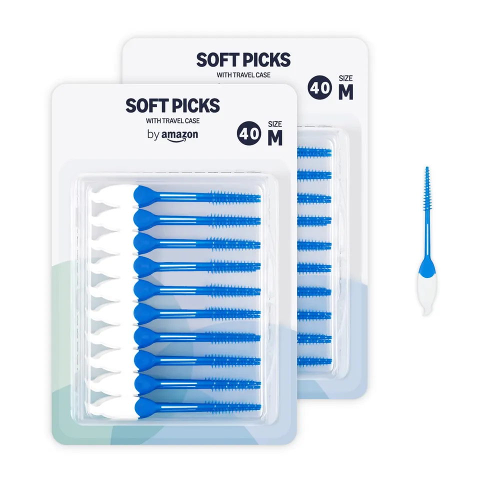 by Amazon Scovolini Morbidi Misura Normale interdentali 80 pezzi blu