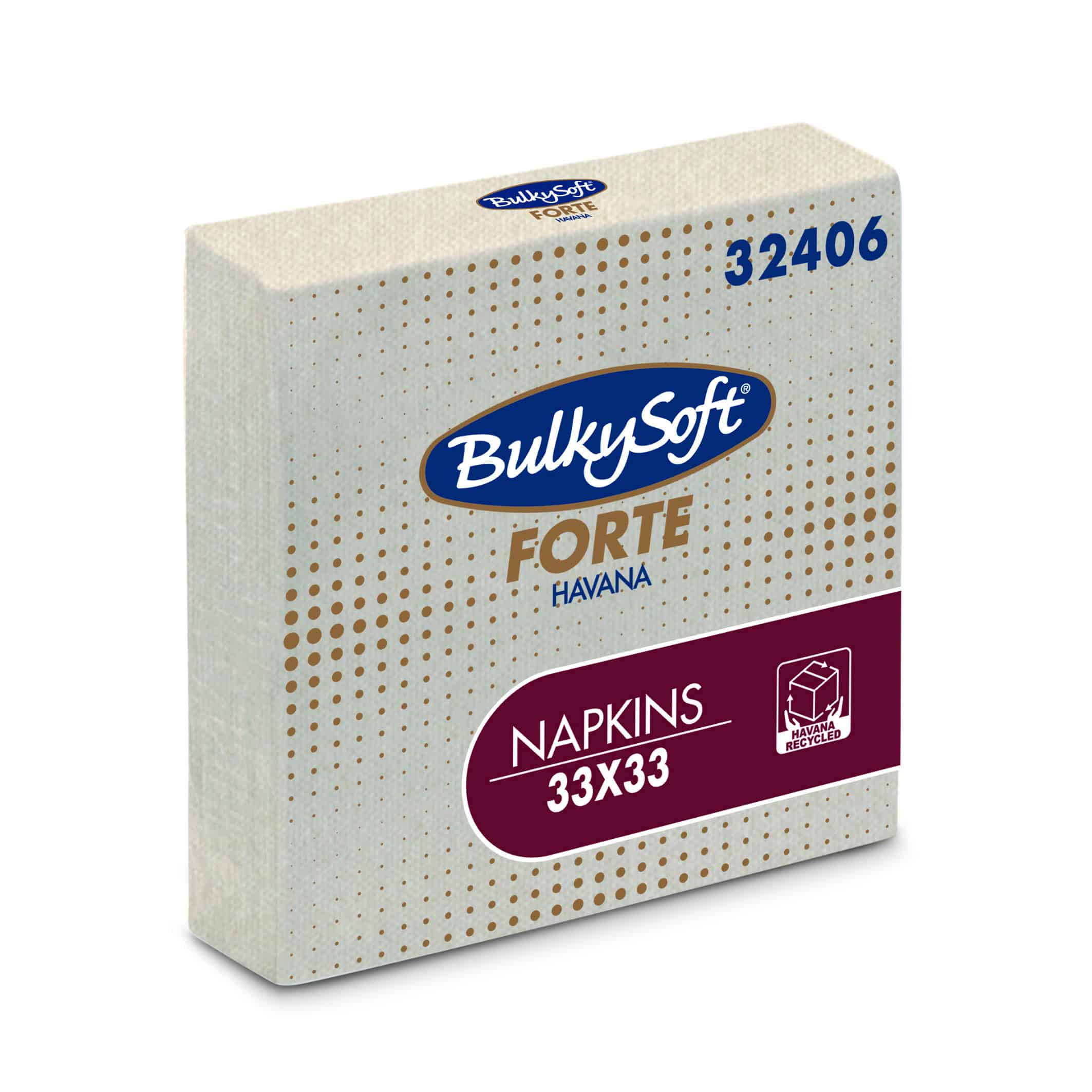 Bulkysoft Forte Havana tovaglioli 33x33 2 veli 20x100