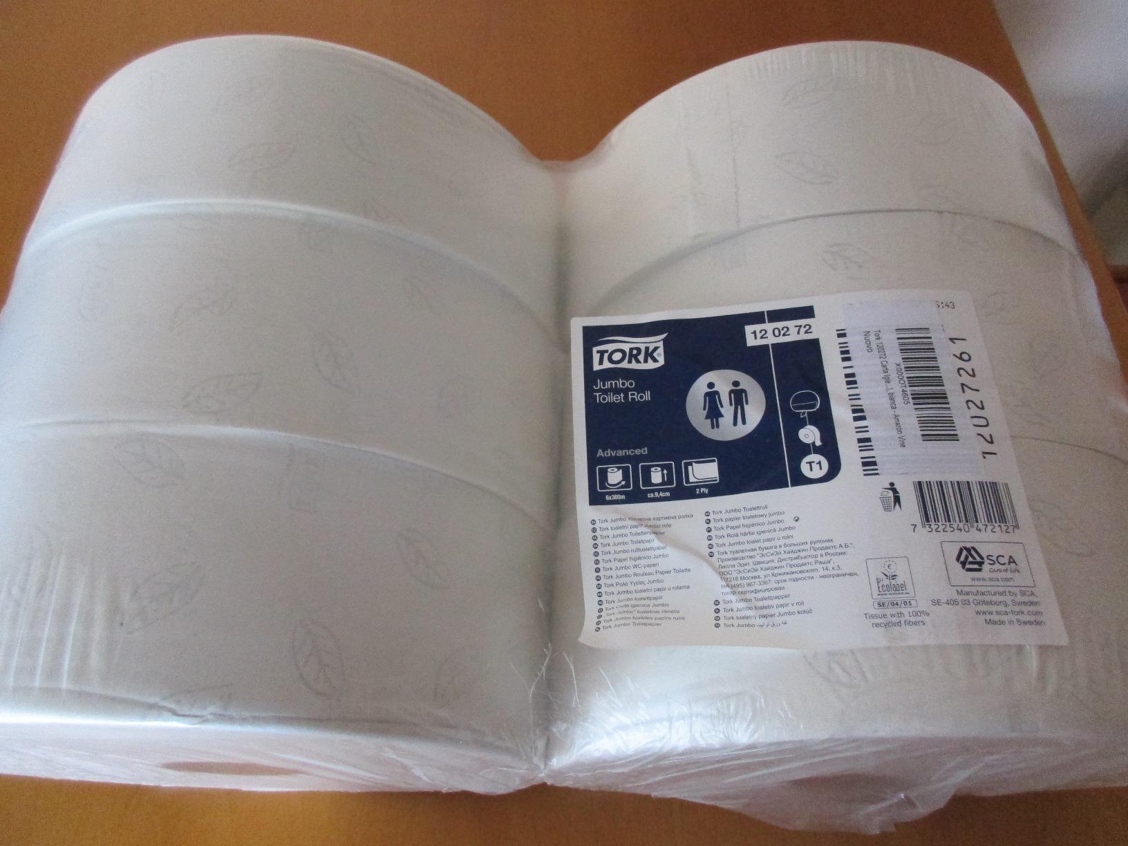 Tork Advanced 472118 carta igienica jumbo 6 rotoli 380 m 2 veli