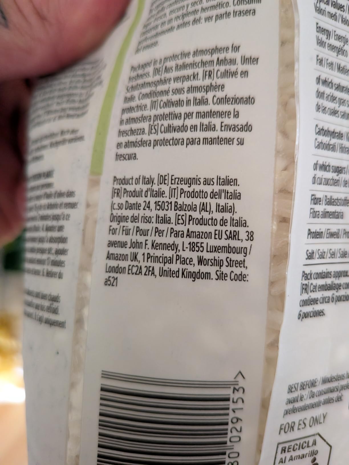 by Amazon Riso Arborio per Risotto 500 g Cremoso