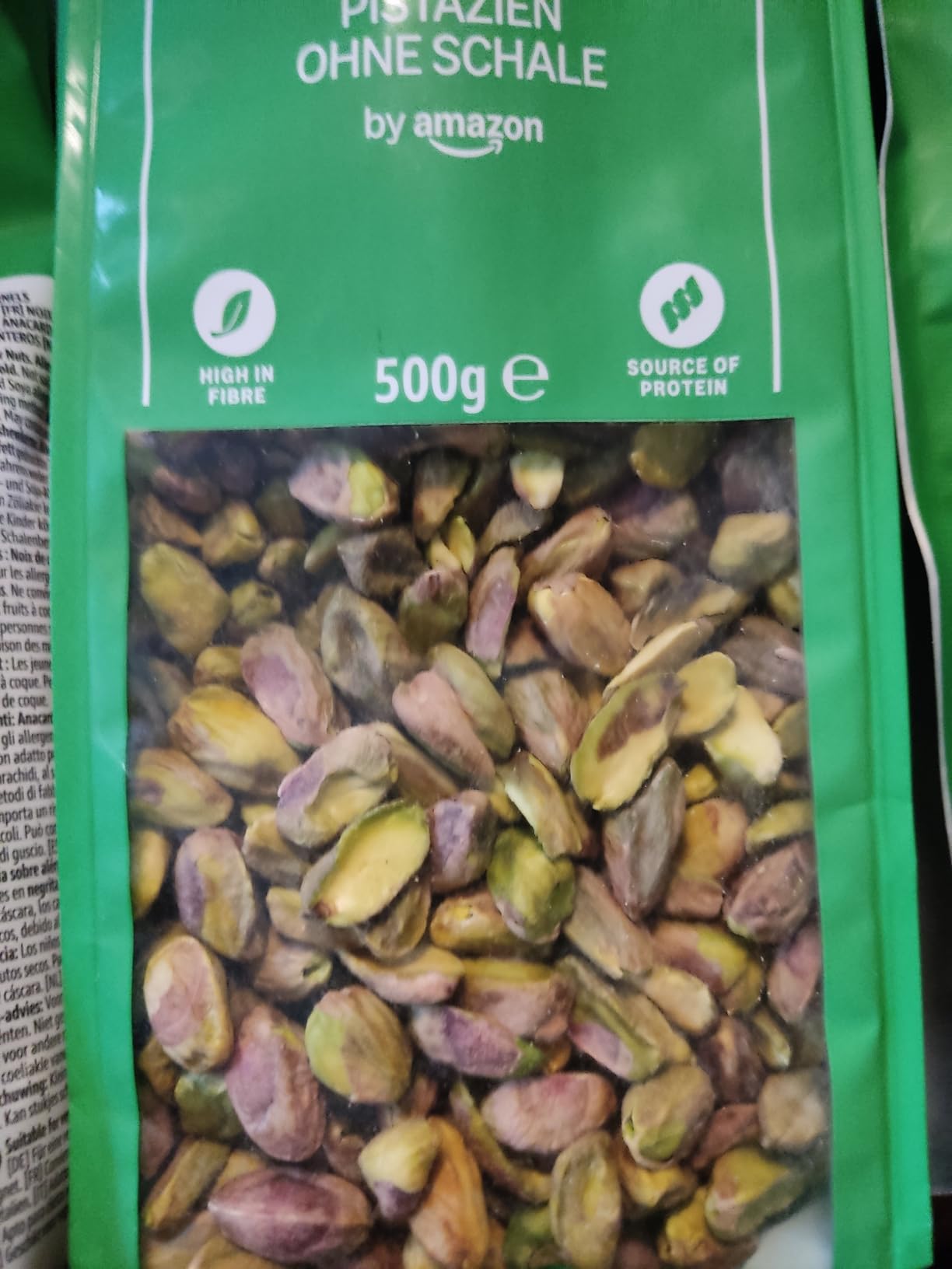 by Amazon Naturale pistacchi sgusciati 500 g non salati