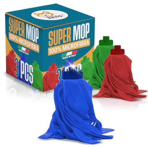 Akitaink MOP Super mocio microfibra 3 pezzi universale